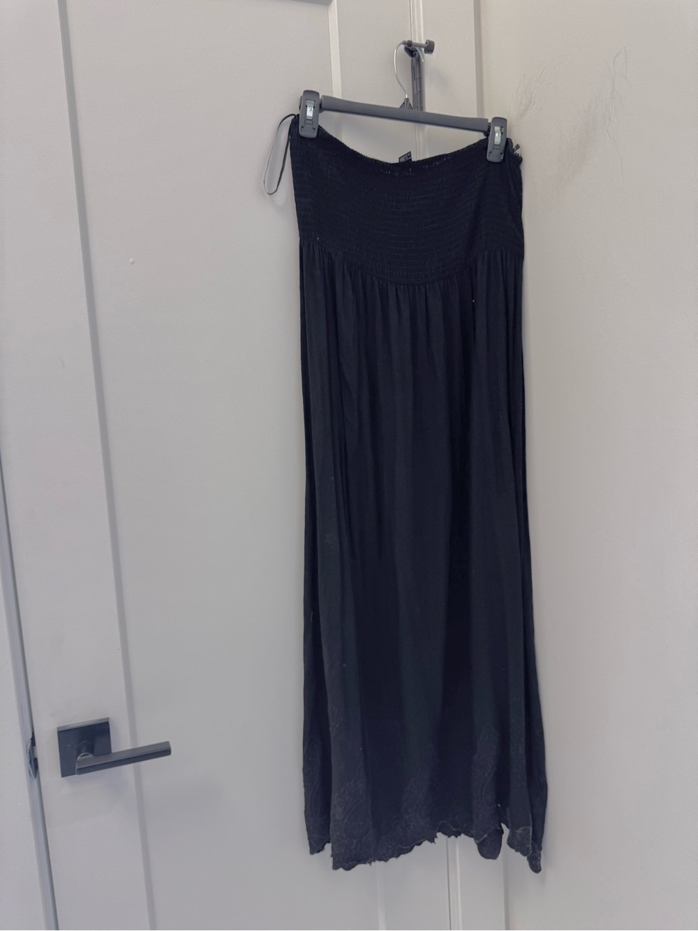 Black Strapless Maxi Skirt - Women